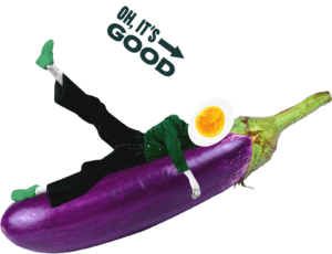 Eggplant collage